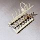 Art Deco Silver Plated Golf Ball and Club Toast Rack – Vintage Luxury Tableware