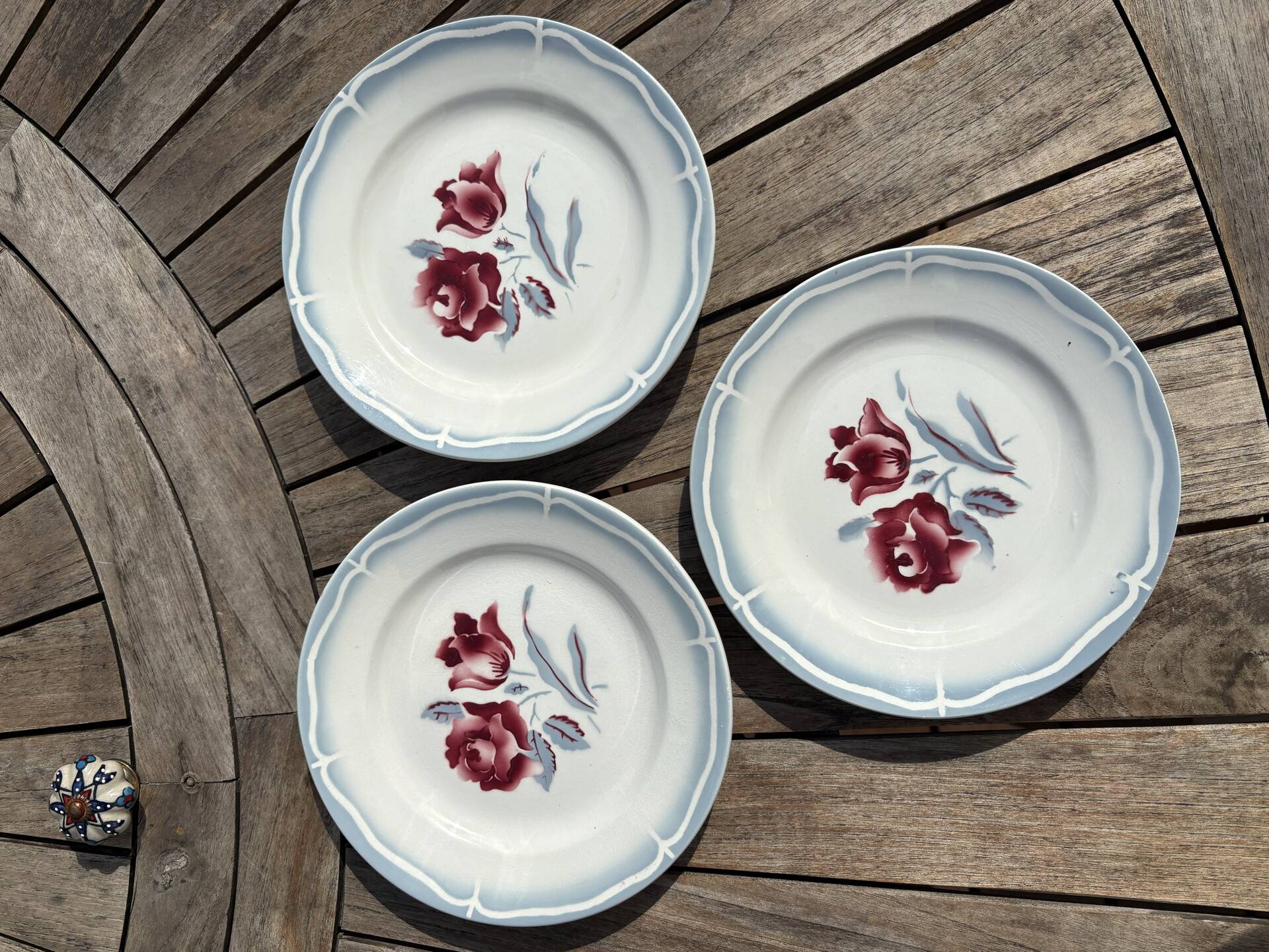 Assiettes Digoin Sarreguemines