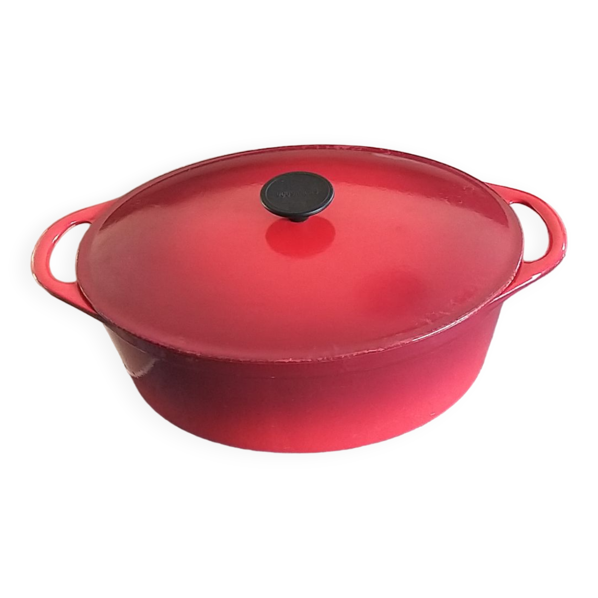 Oval cast iron casserole cousances le creuset diameter 32 cm