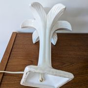 Lampe palmier en céramique blanche, 1980