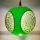 Suspension Space Age verte "Bug eye" par Massive, Belgique vers 1970