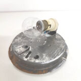 Ceiling lamp glass bubble champagne 70s