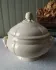 Antique soup tureen in ironstone from Sarreguemines Digoin service "Ivory".