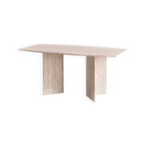 Table à manger en marbre travertin, Italie, années 90