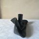 Black ceramic candlestick