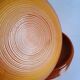 Lot de 9 assiettes marron opaline vintage