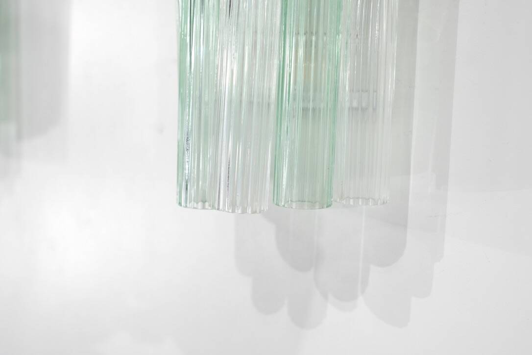 Pair of Murano glass wall sconces, Italy, 1960s.