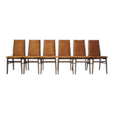 Set of six beech chairs, Danish design, 1960s, production: Denmark