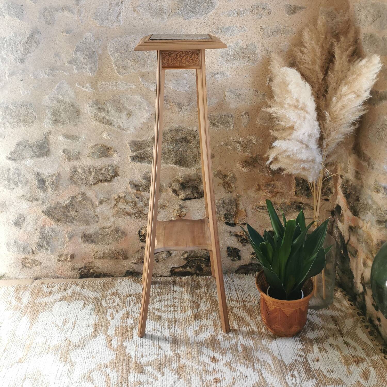 Art Deco tall plant stand