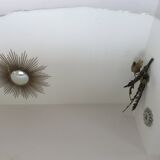 Beveled octagonal mirror 40s 50s 31x31cm