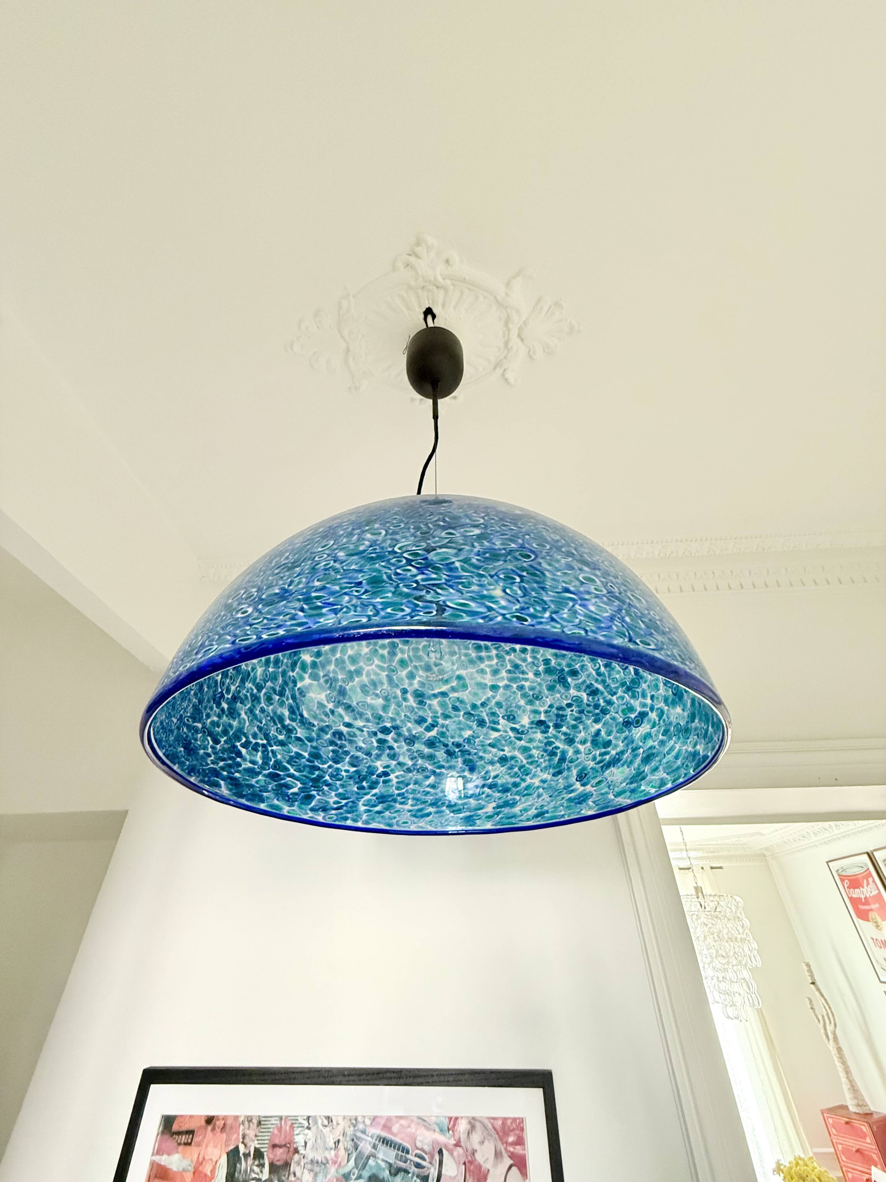 "Neverrino" suspension by Gae Aulenti, Vistosi edition.