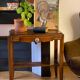 Art deco side table in teak