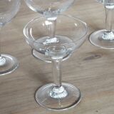 5 bistro champagne glasses