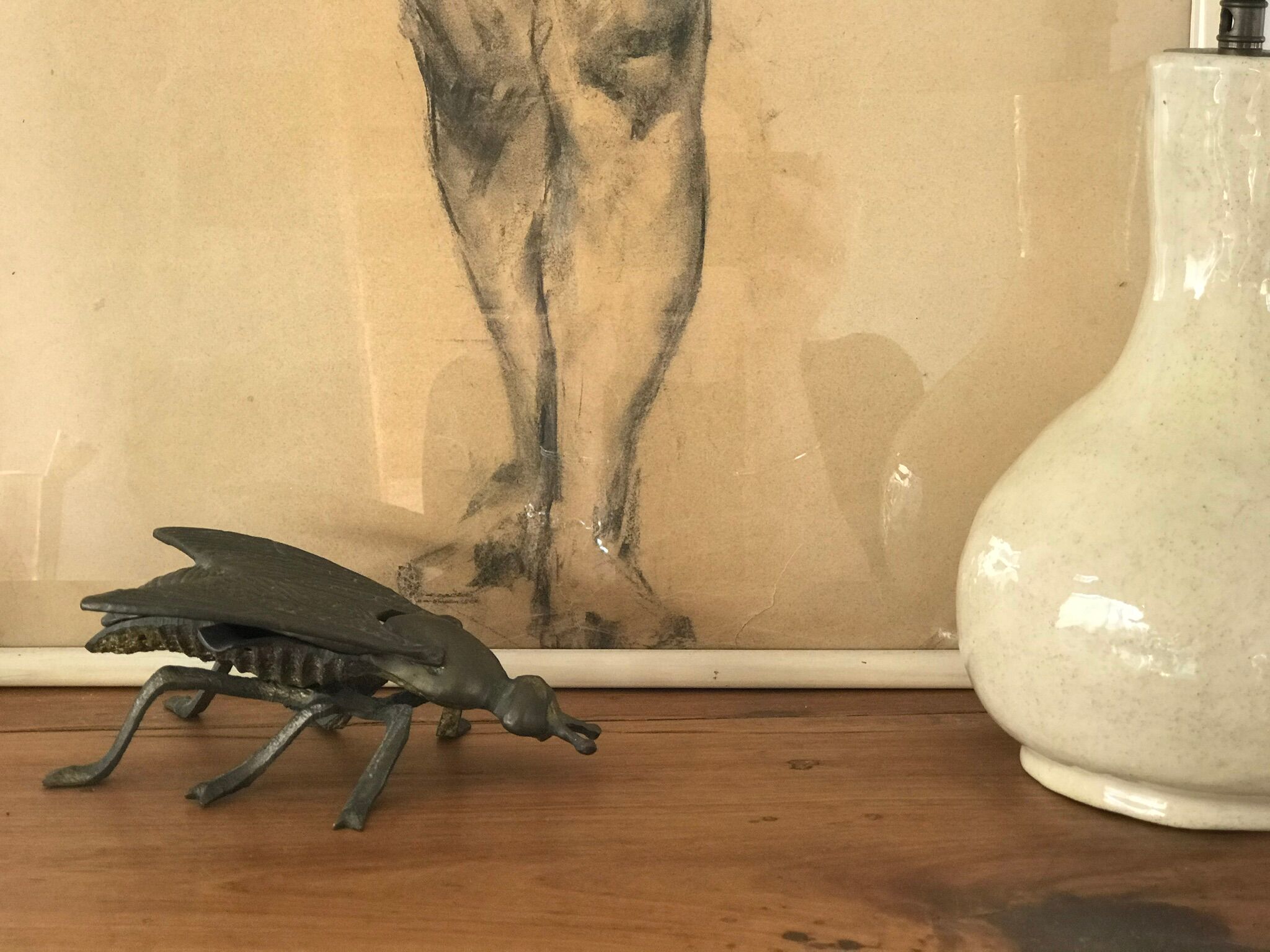 Ancient ceramic lamp