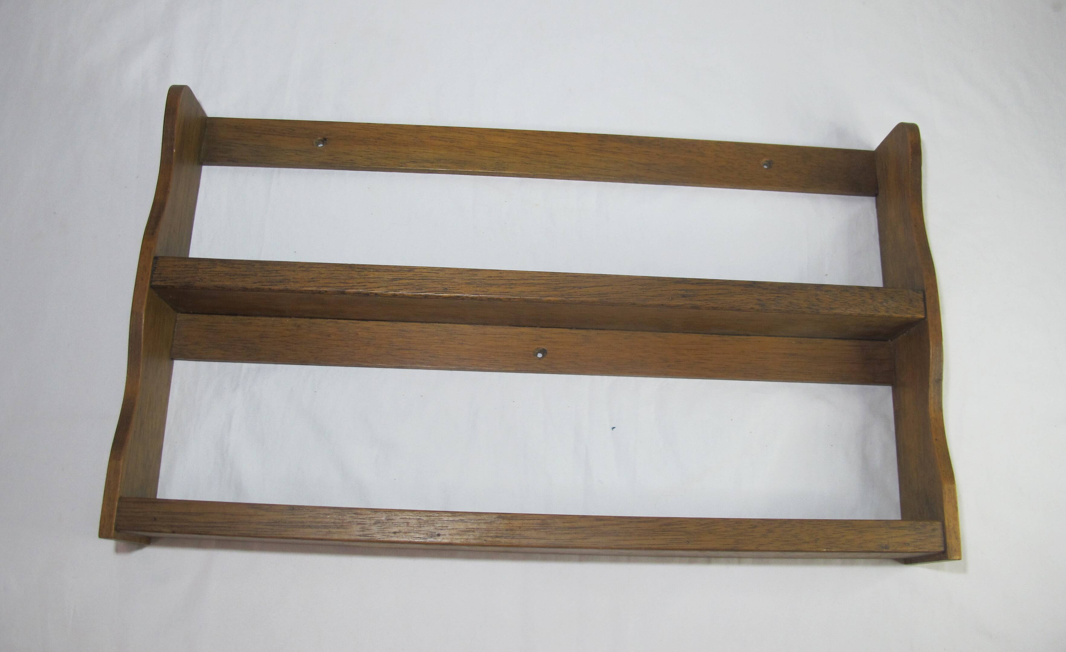 vintage oak wall spice rack