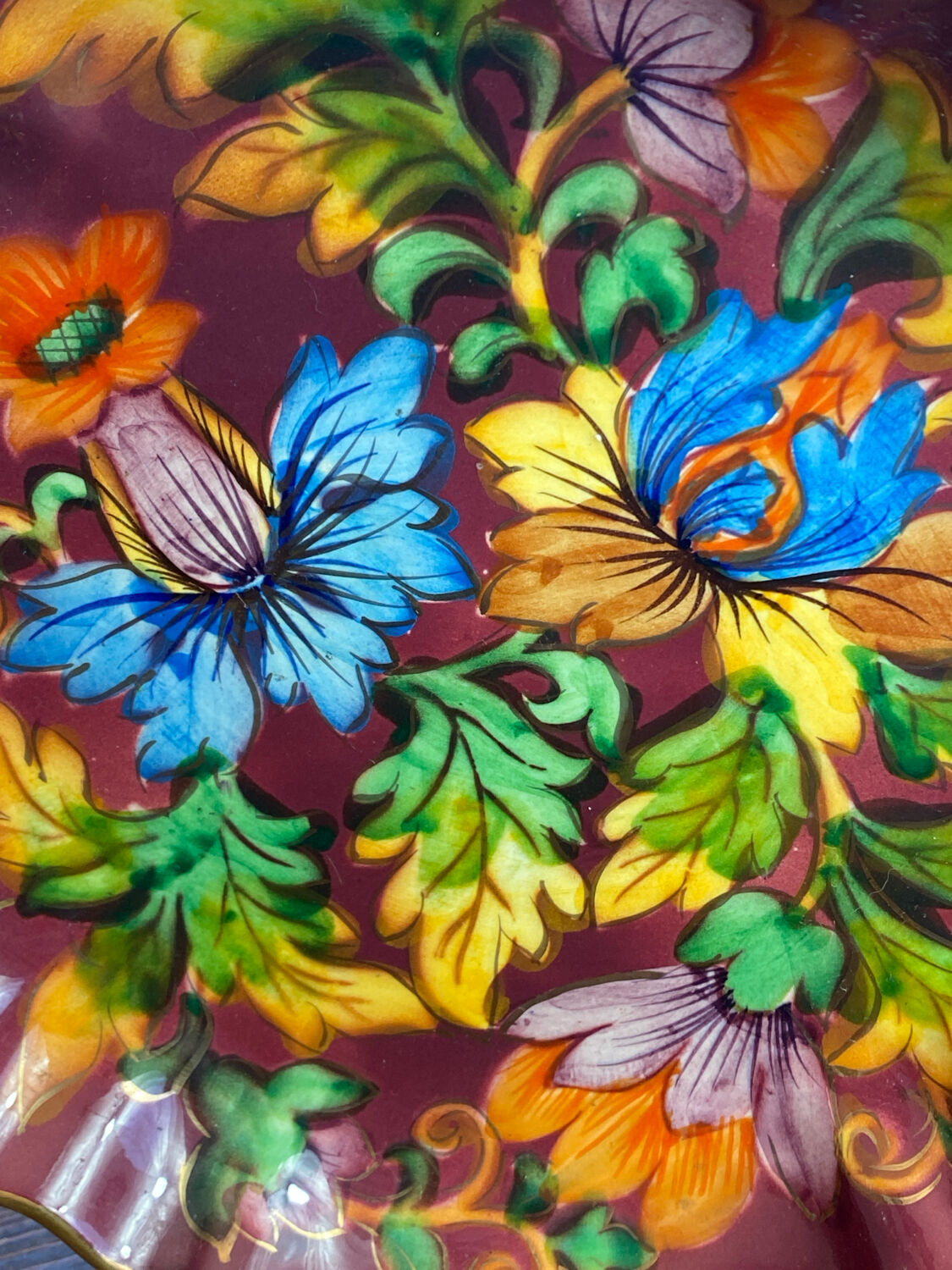 Ceramic plate, H. Bequet Quaregnon, 1950s