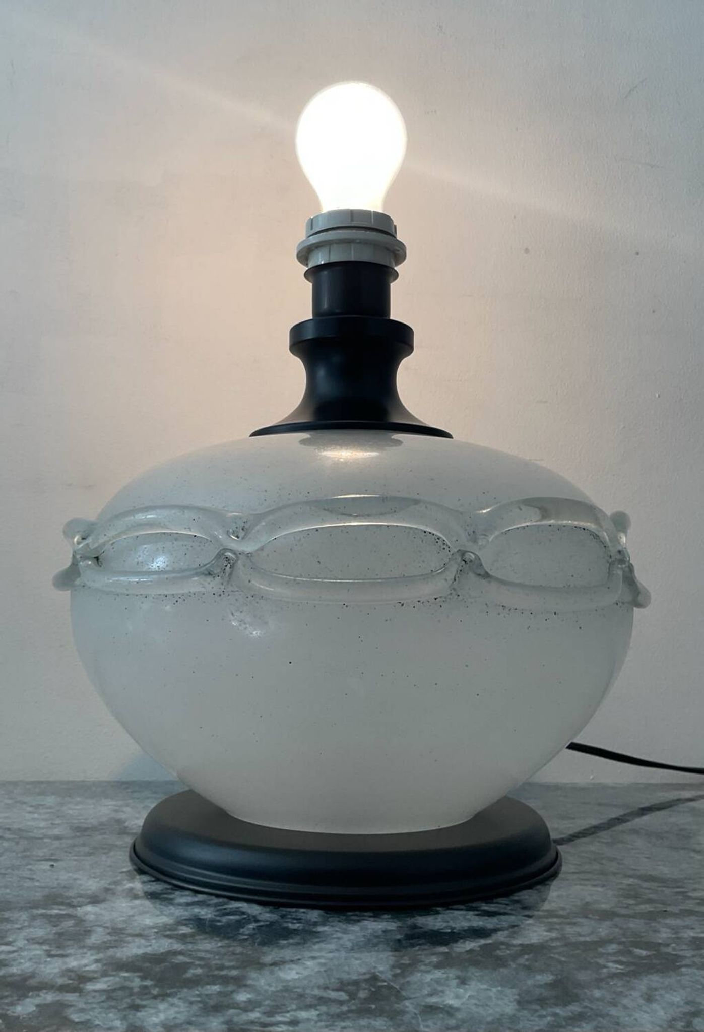 Pied de lampe en pâte de verre Scavo Murano