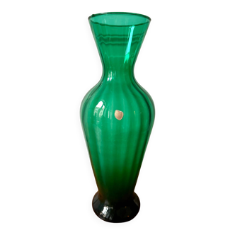 Italian blown glass vase