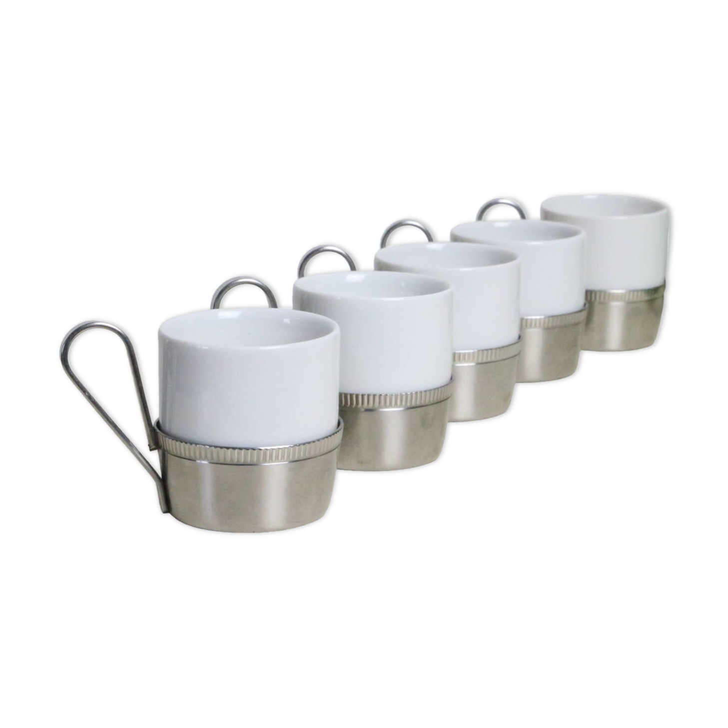 Set of 5 Letang Remy espresso cups, 1980s