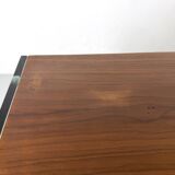 Teak sideboard with glass legs, France - 1990s