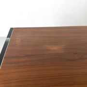 Teak sideboard with glass legs, France - 1990s