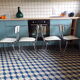 Suite 4 chairs formica white