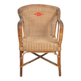 Fauteuil rotin et décor scoubidou