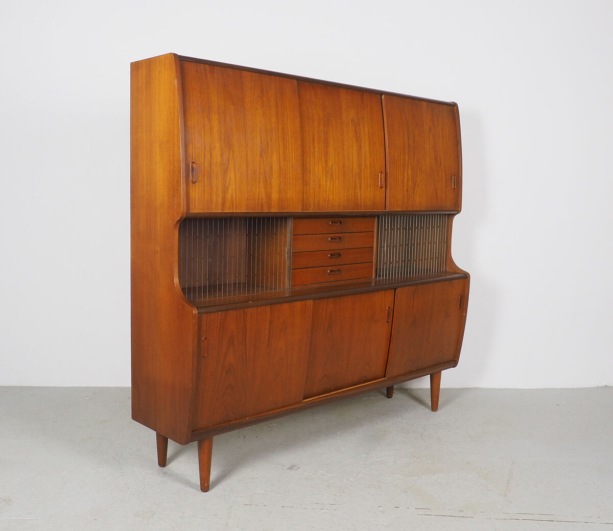 Danish design buffet with sliding doors by Poul Jessen, 1960's