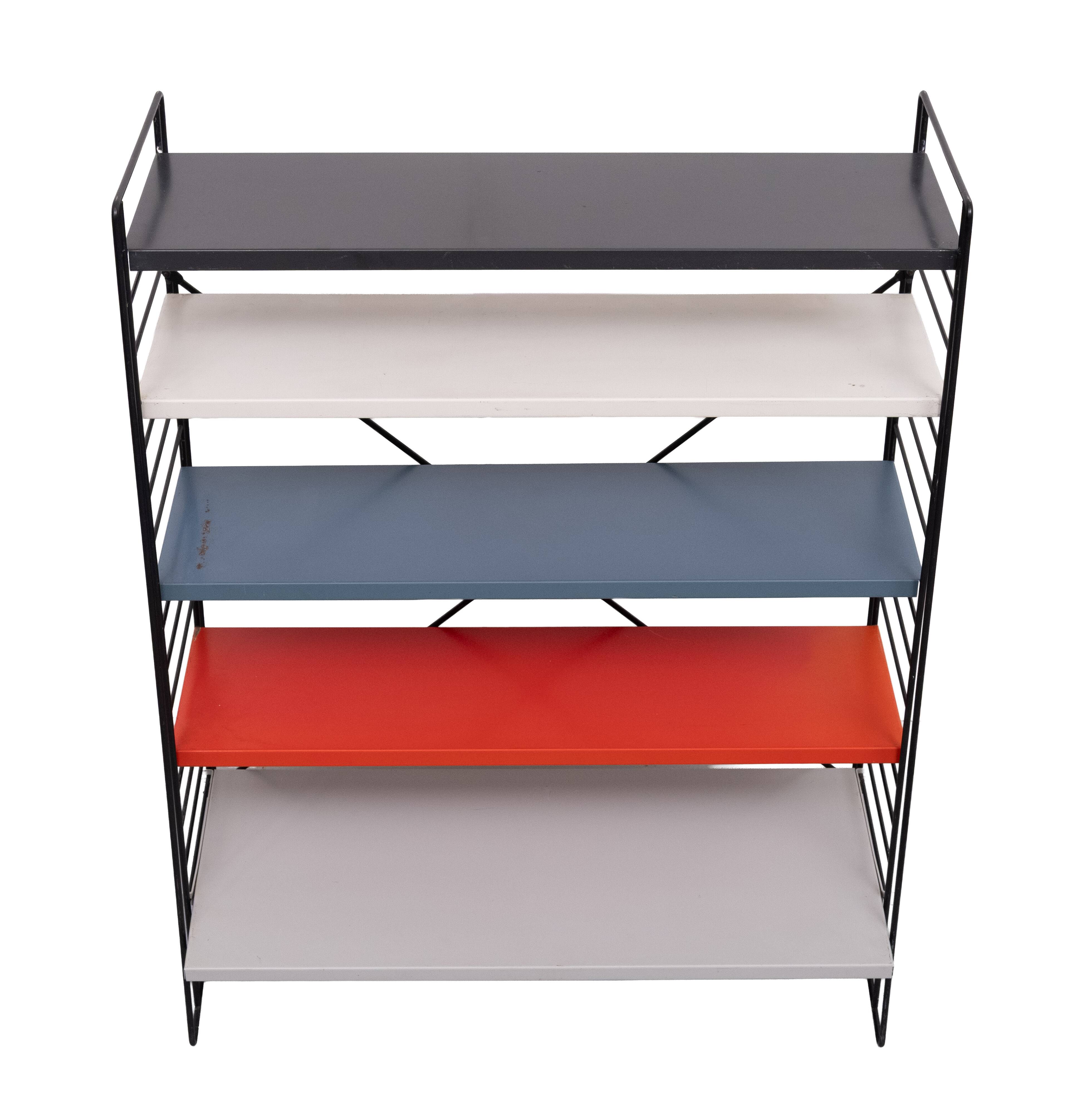 Tomado free standing Metal Colored racks 1960s Holland