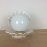 Opaline shell and pearl lamp, ceramics