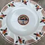 Plat et assiettes art deco, Longwy - décor Maurice