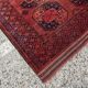 Antique Turkmen Ersari hand-knotted wool carpet 1920s