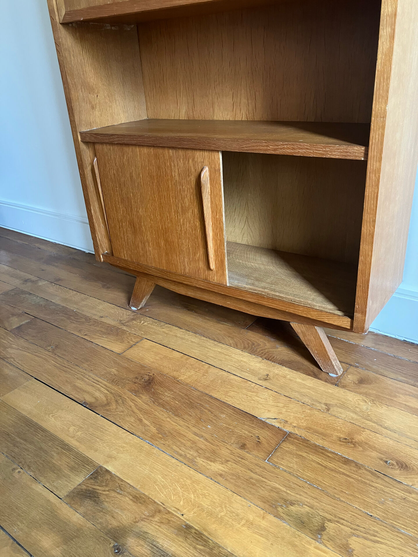 oak secretary from the late 1940s