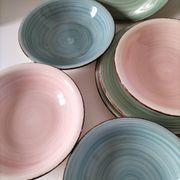 Set of 7 vintage flat and deep plates