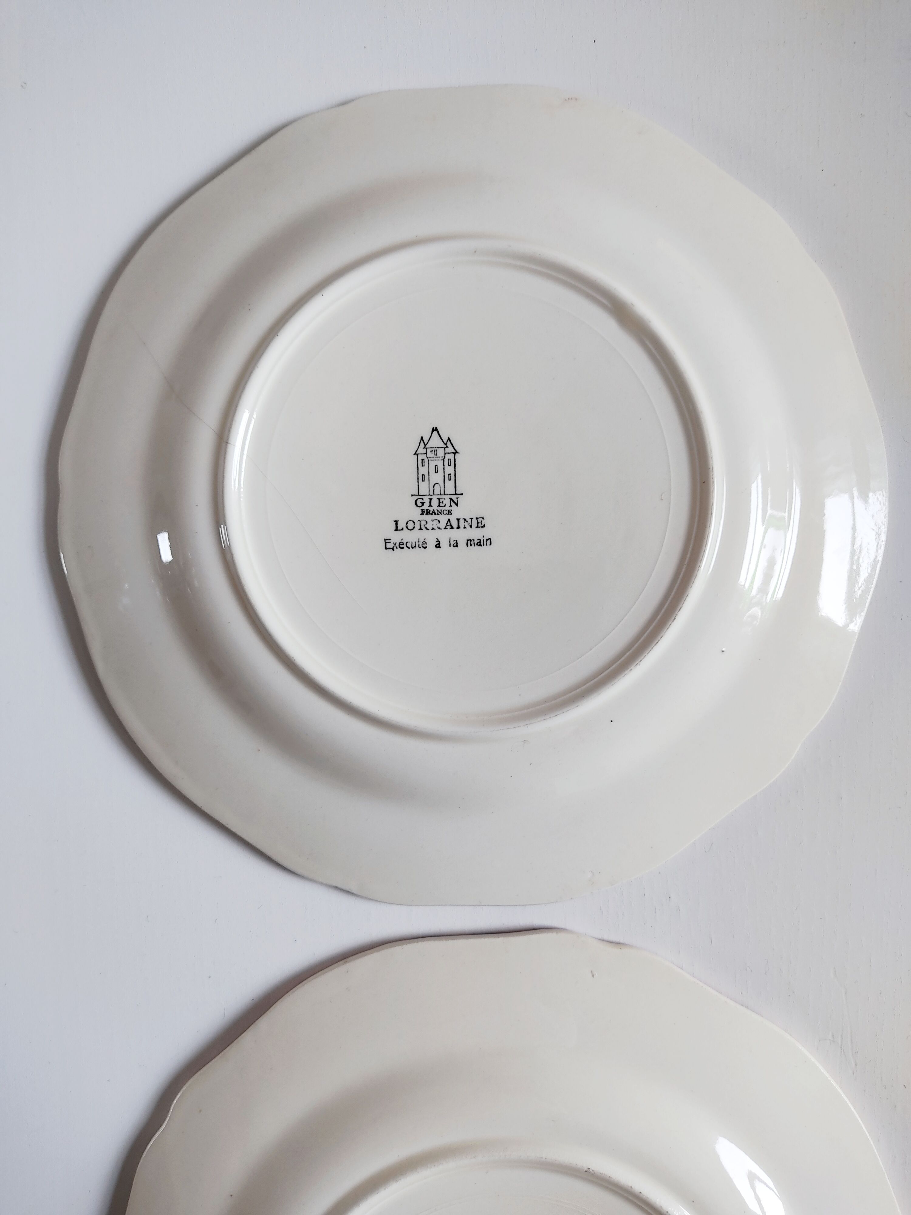 Pair of Gien plates