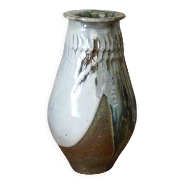 Glazed stoneware vase