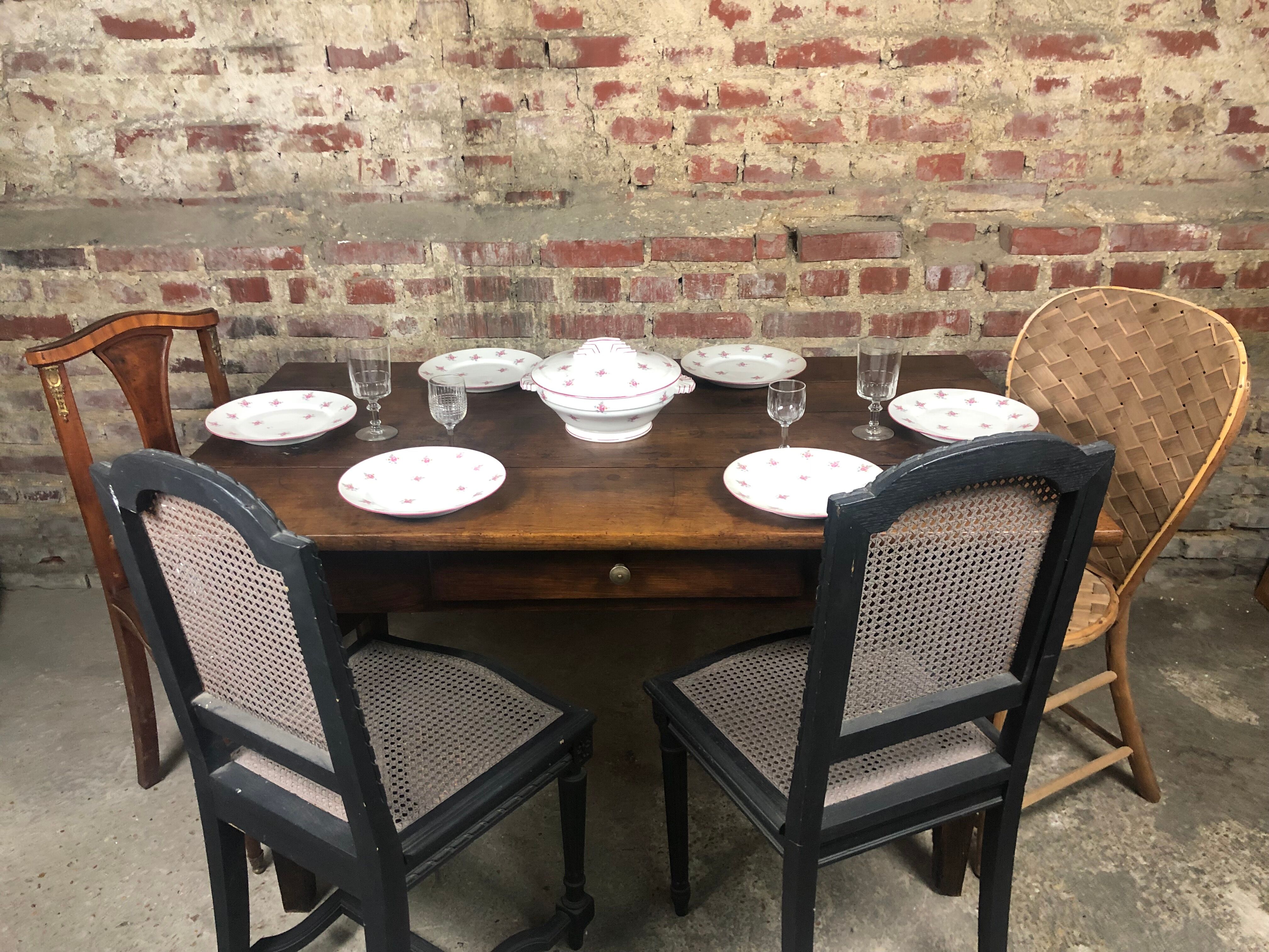 Farm table / walnut office late nineteenth century