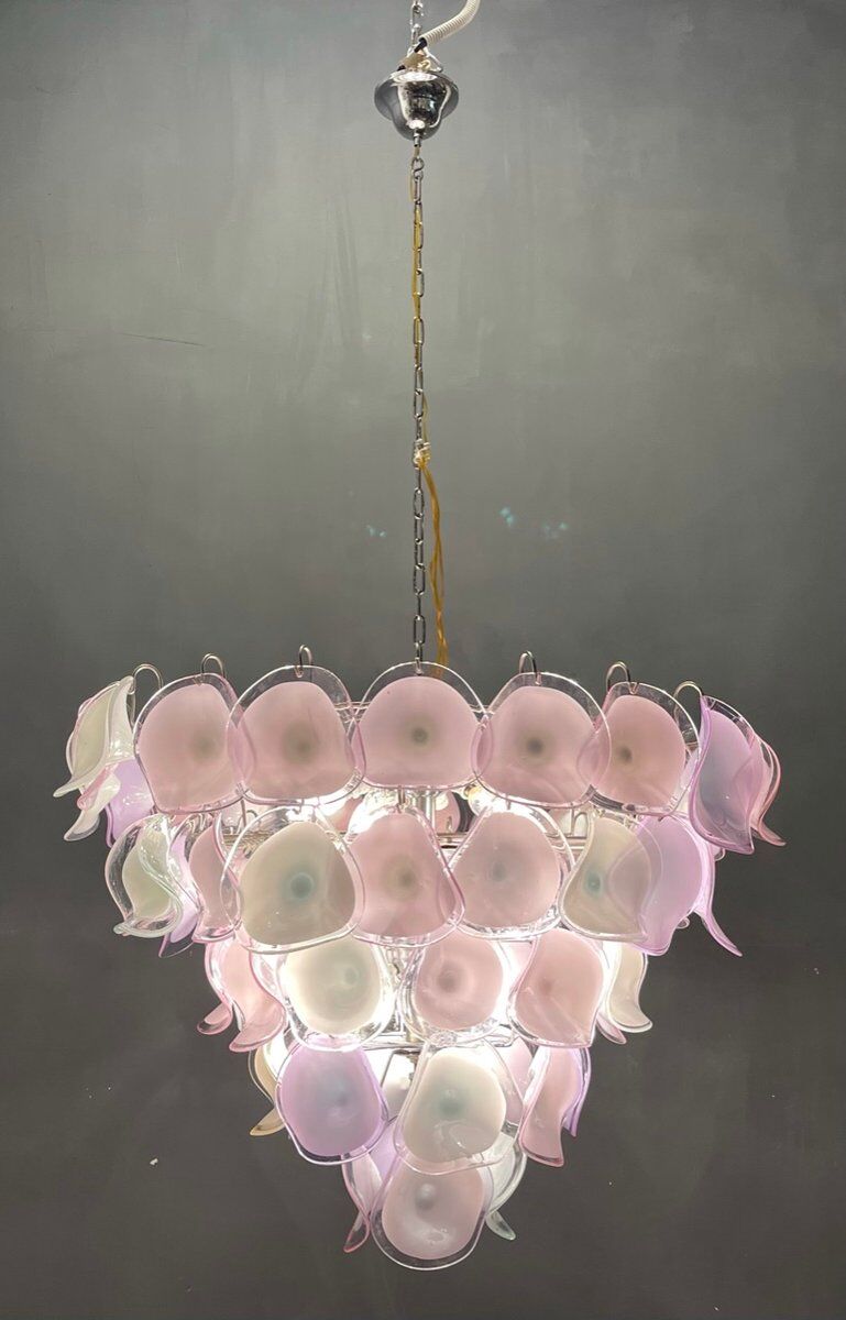 Lustre italien multicolore Murano