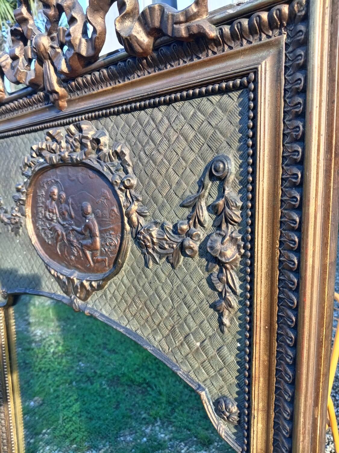 Antique trumeau mirror