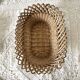 Woven wicker bread or fruit basket