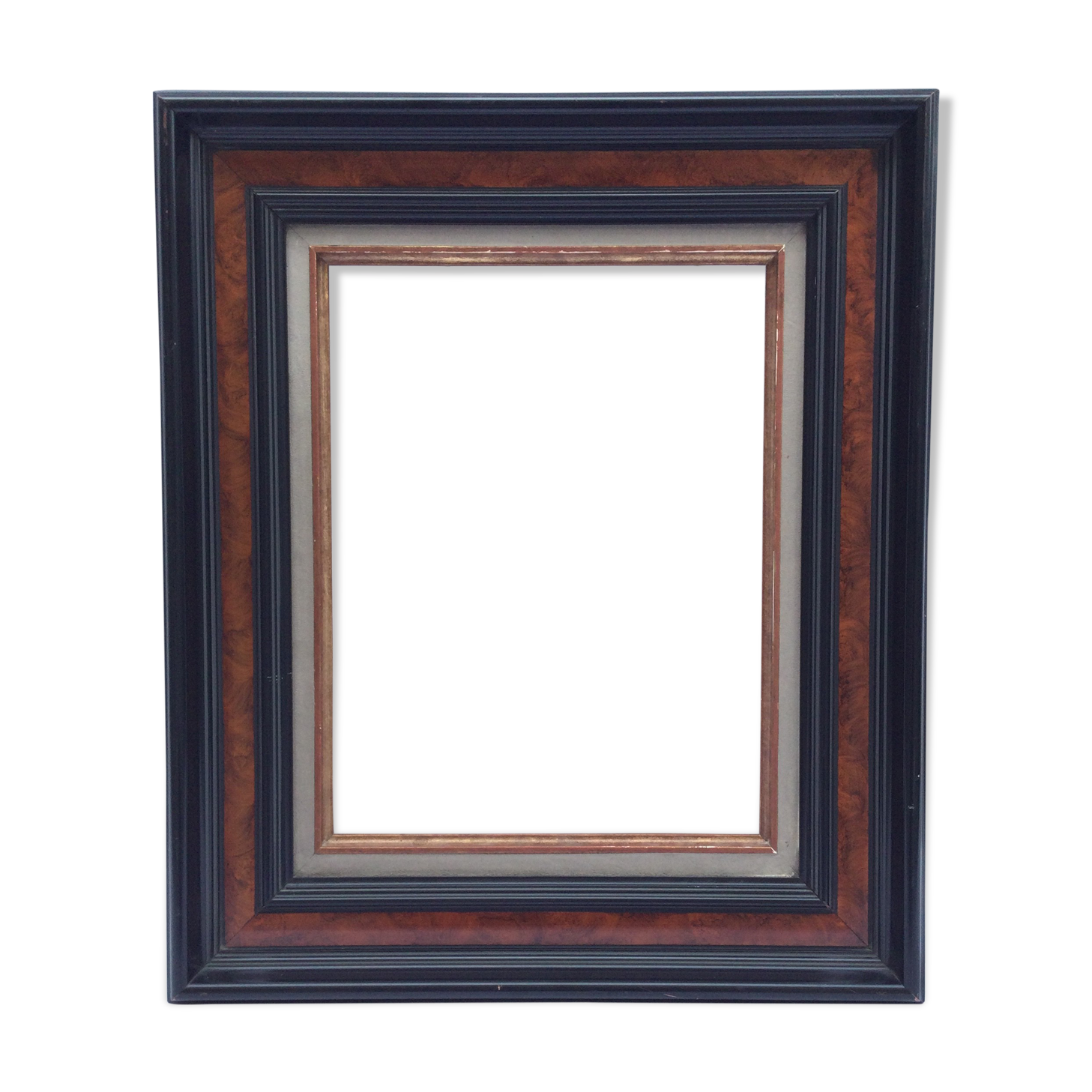 Black and brown wooden frame