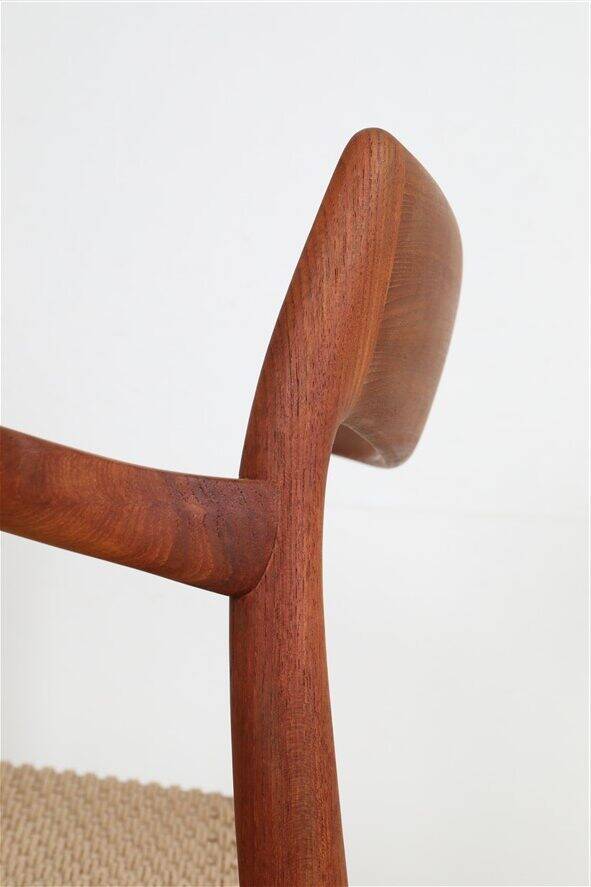 Armchair “#57” by Niels Otto Møller / Teak / Paper cord / Fully restored / 1960s / 1970s / Danish Modern Design