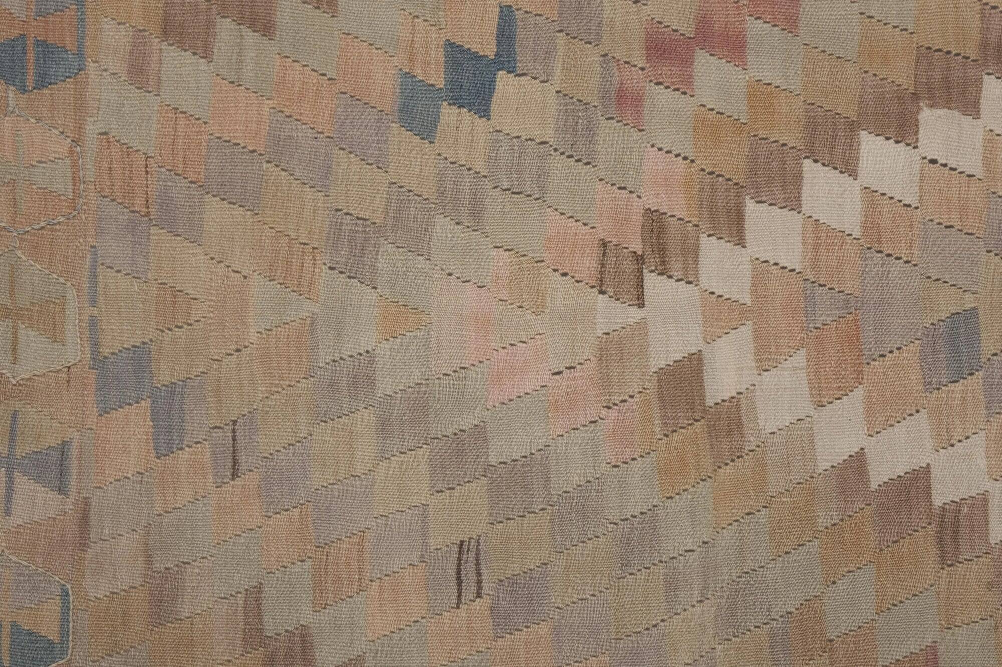 Vintage Turkish hallway rug 134x374 cm