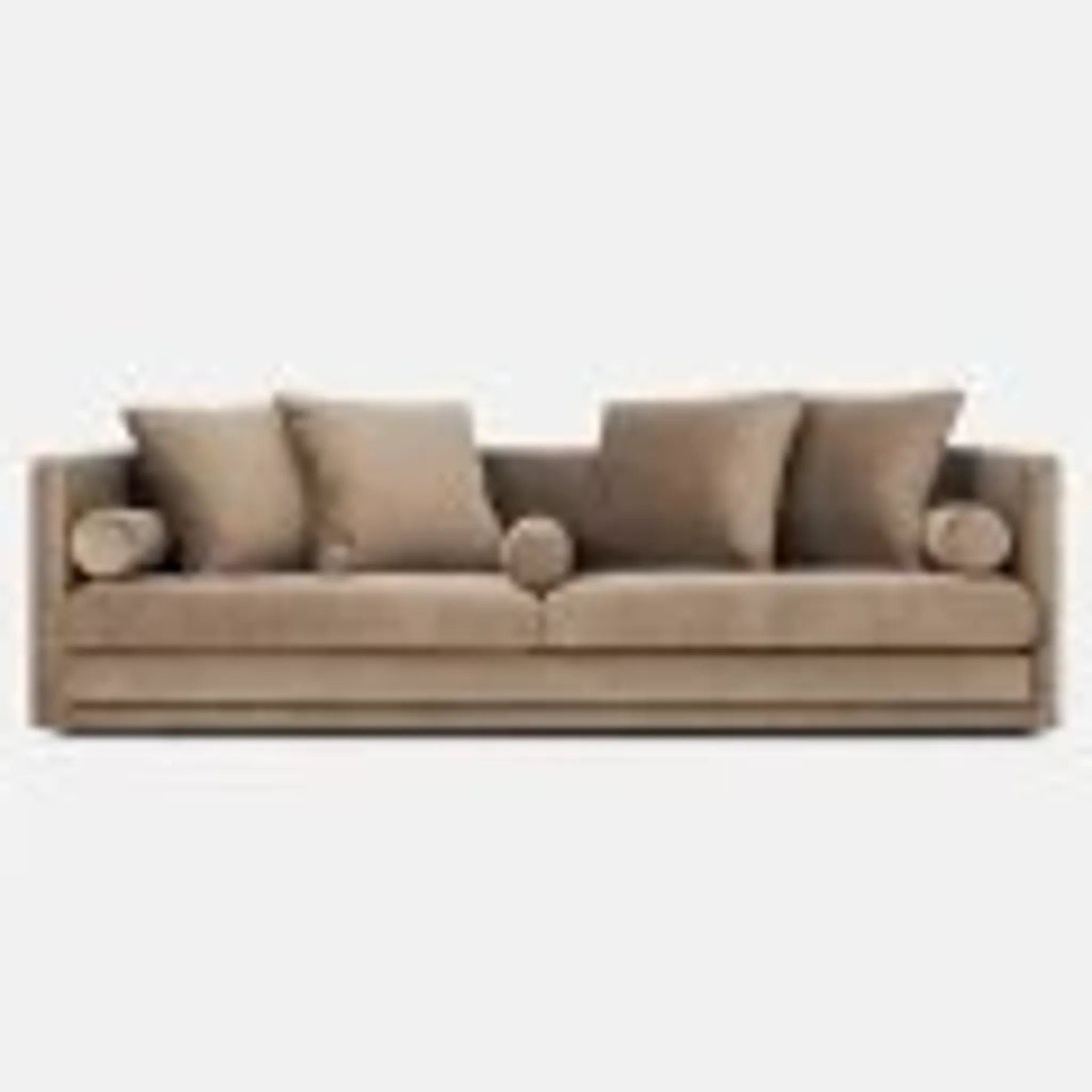 Sofa Malmo brown velour, Scandinavian design