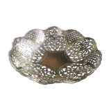 Silver metal bread basket