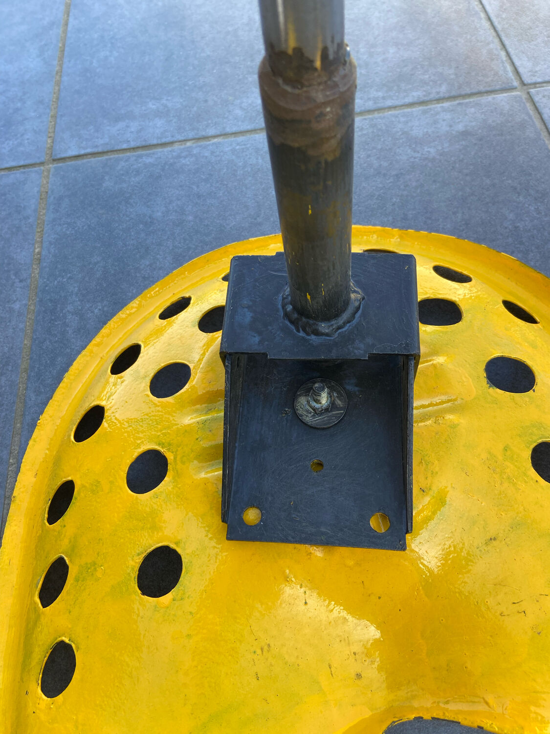 Antique industrial stool