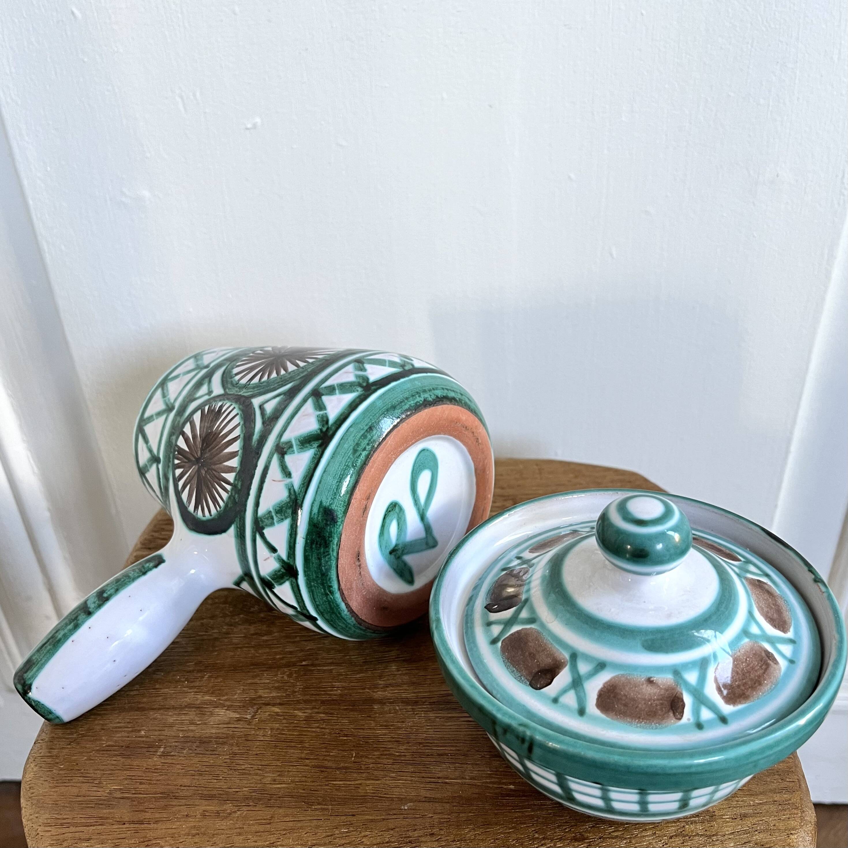 Robert Picault ceramic pots, sugar bowls and jugs