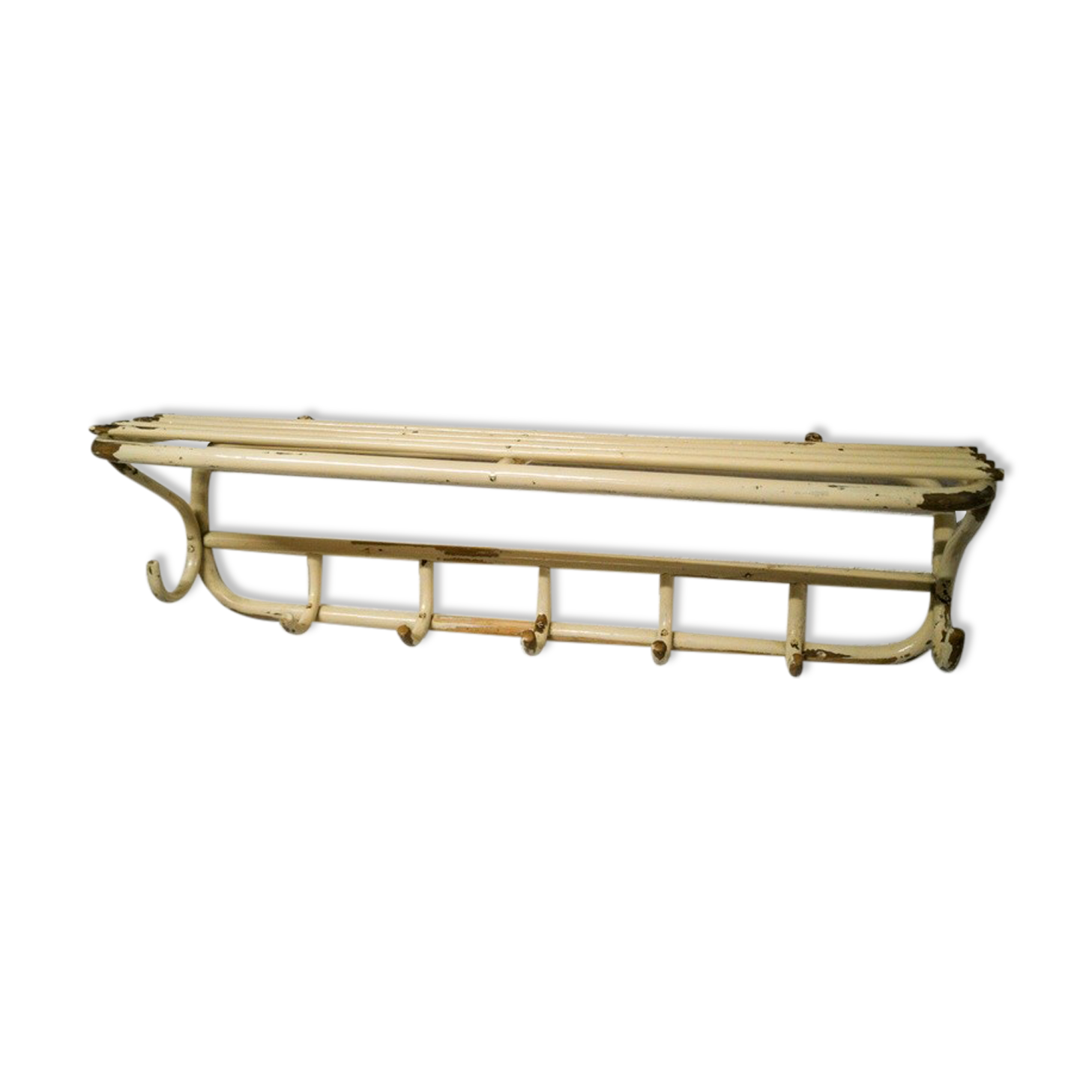 Porte-chapeaux et porte-manteau en bois courbé