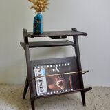 Wooden sofa end magazine holders