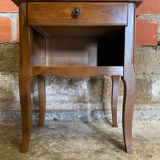 Chevet Table Nuit Style LOUIS XV Bois Tiroir + Case Vintage
